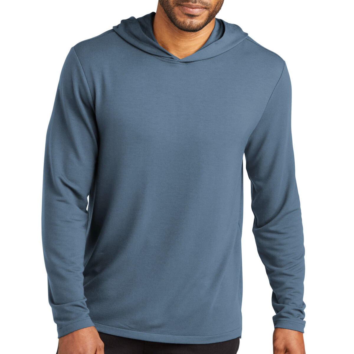 Custom No Minimum Port Authority Microterry Pullover Hoodie K826 Front View