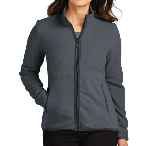 Custom No Minimum Port Authority Ladies Connection Fleece Jacket L110 Front View