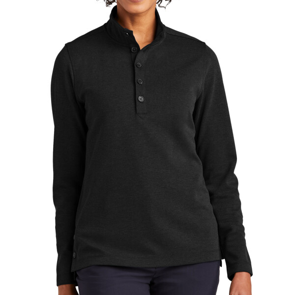 Custom No Minimum Brooks Brothers Women's Mid Layer Stretch 1/2 Button BC18203 Front View