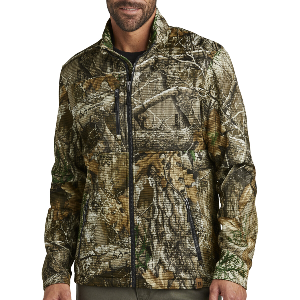 Custom No Minimum Russell Outdoors Realtree Atlas Soft Shell RU600 Front View