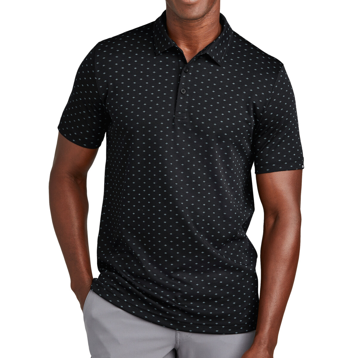 Custom No Minimum Travis Mathew Oceanside Geo Polo TM1MY403 Front View