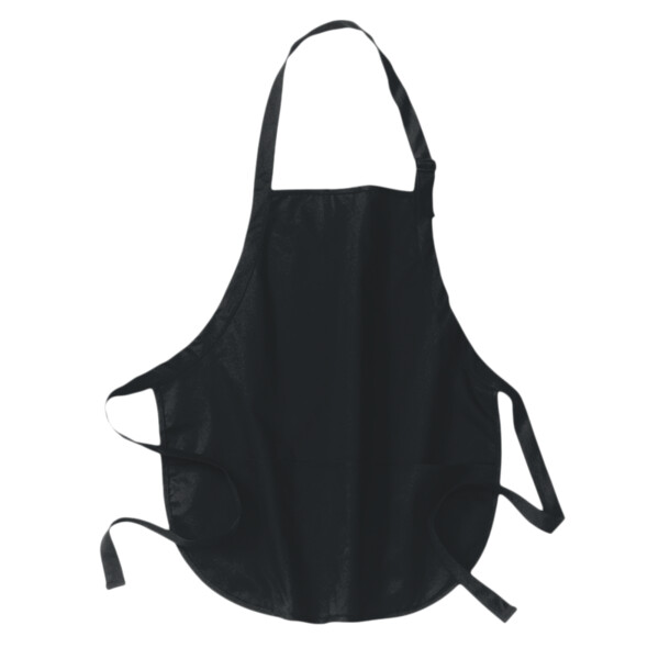 Custom No Minimum Port Authority Medium Length Apron with Pouch Pockets A510 Front View
