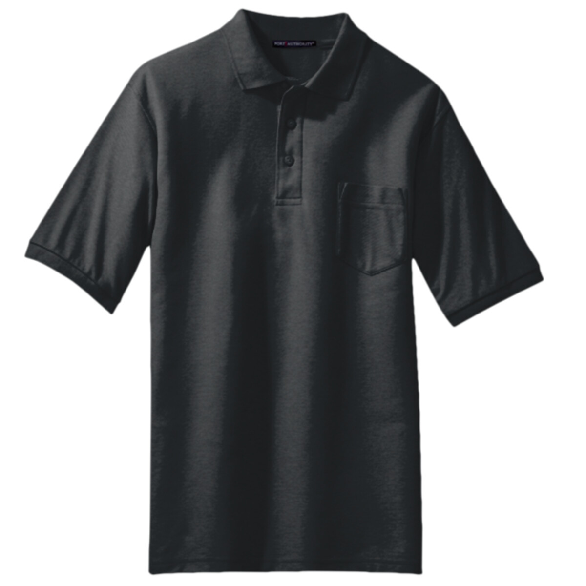 Custom No Minimum Port Authority Silk Touch Polo with Pocket K500P Front View
