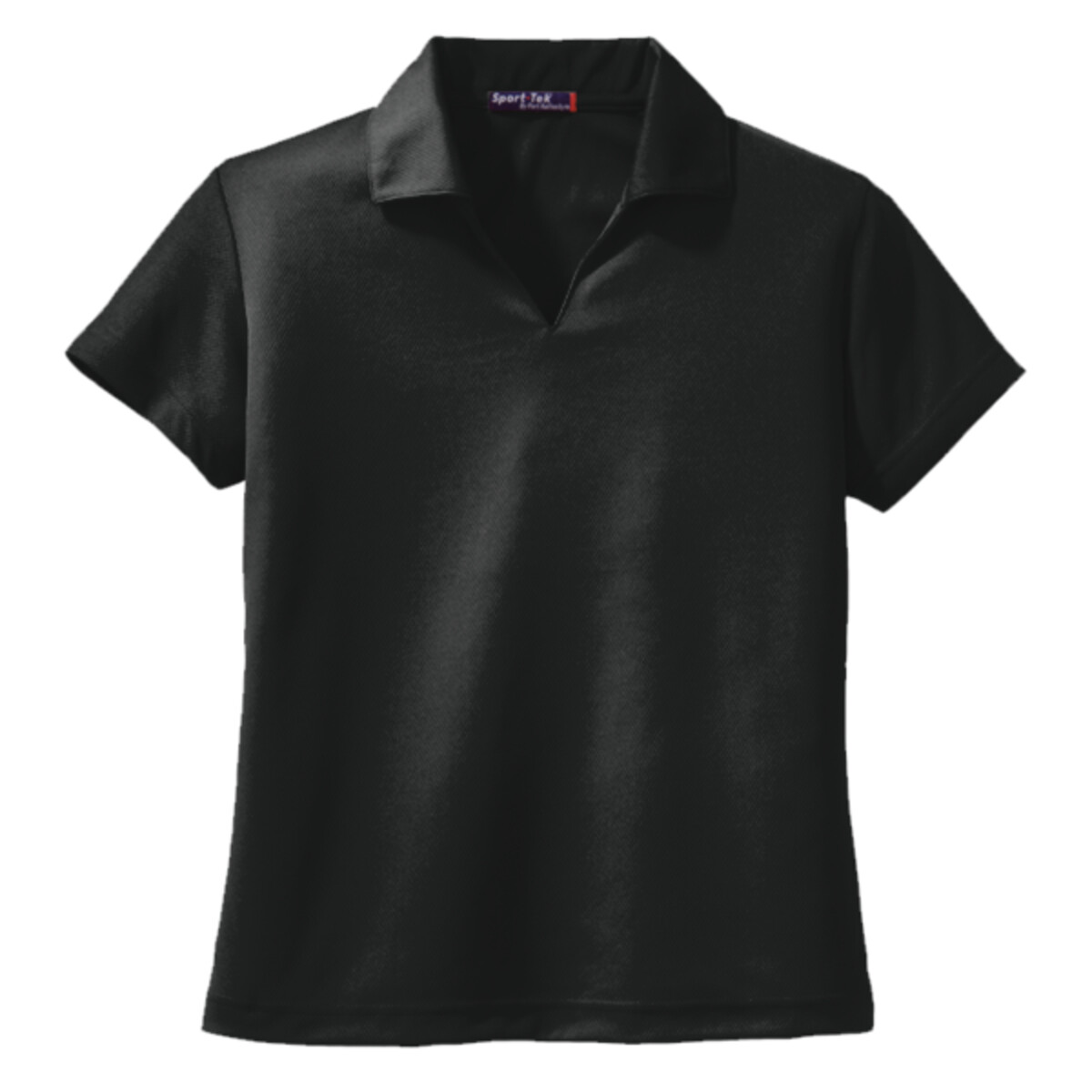 Custom No Minimum Sport-Tek Ladies Dri Mesh V-Neck Polo L469 Front View