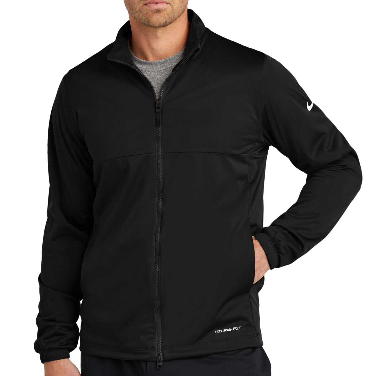 No Minimum Custom Logo Nike Storm FIT Full Zip Jacket NKDX6716 Front View