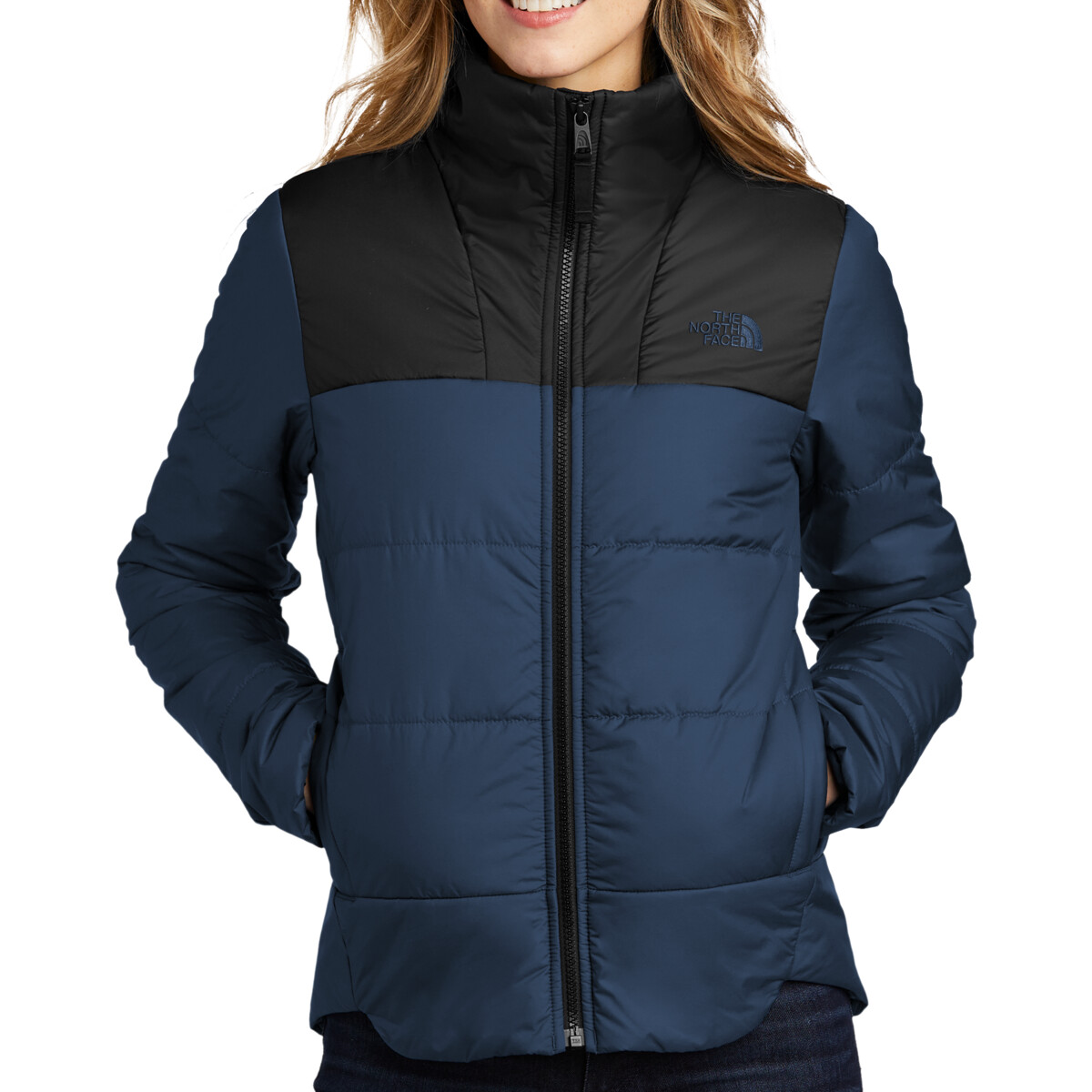 Custom No Minimum The North Face Ladies Chest Logo Everyday Insulated Jacket NFOA7V6K Front
