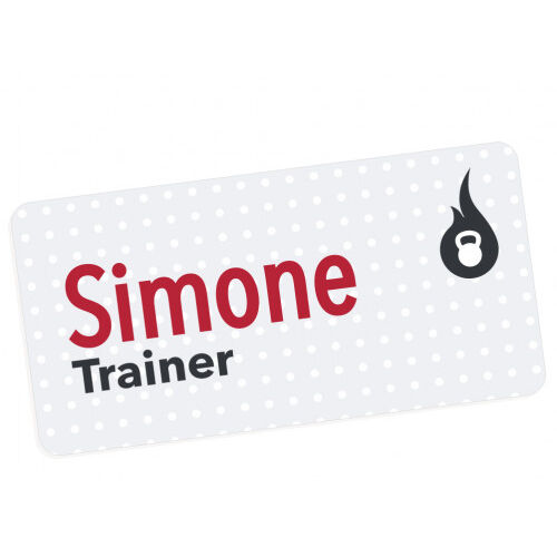 1.25x3 Full Color Matte Custom Name Badge Thumbnail