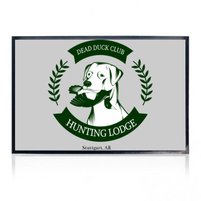 Duck Hunting Lodge Template 1 - 18" X 27" Welcome Mat with Rubber Back - Full Color Print Thumbnail
